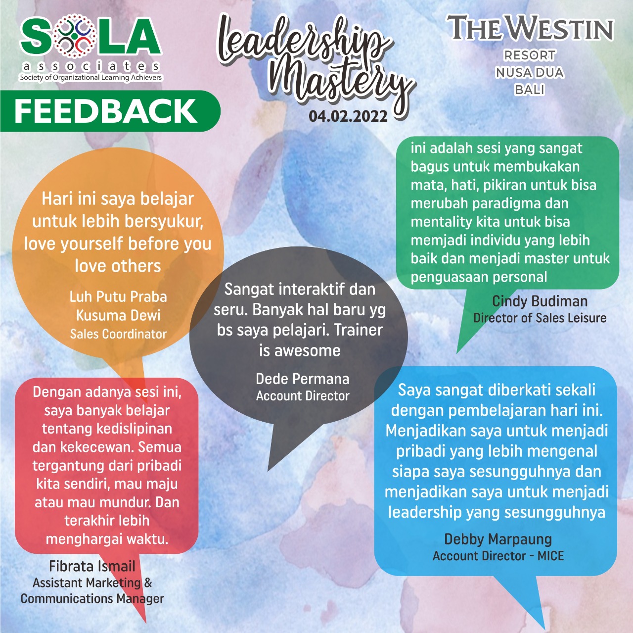 The Westin Bali - Leadership Mastery 01