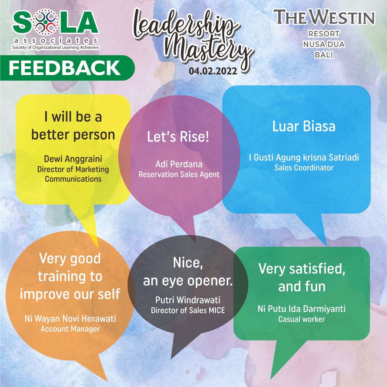 The Westin Bali - Leadership Mastery 02