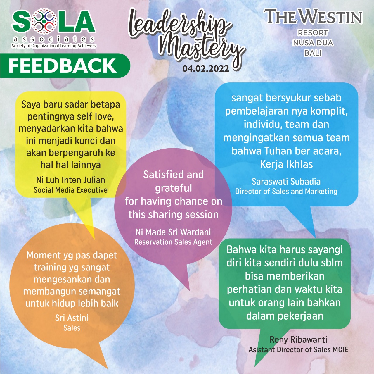 The Westin Bali - Leadership Mastery 04