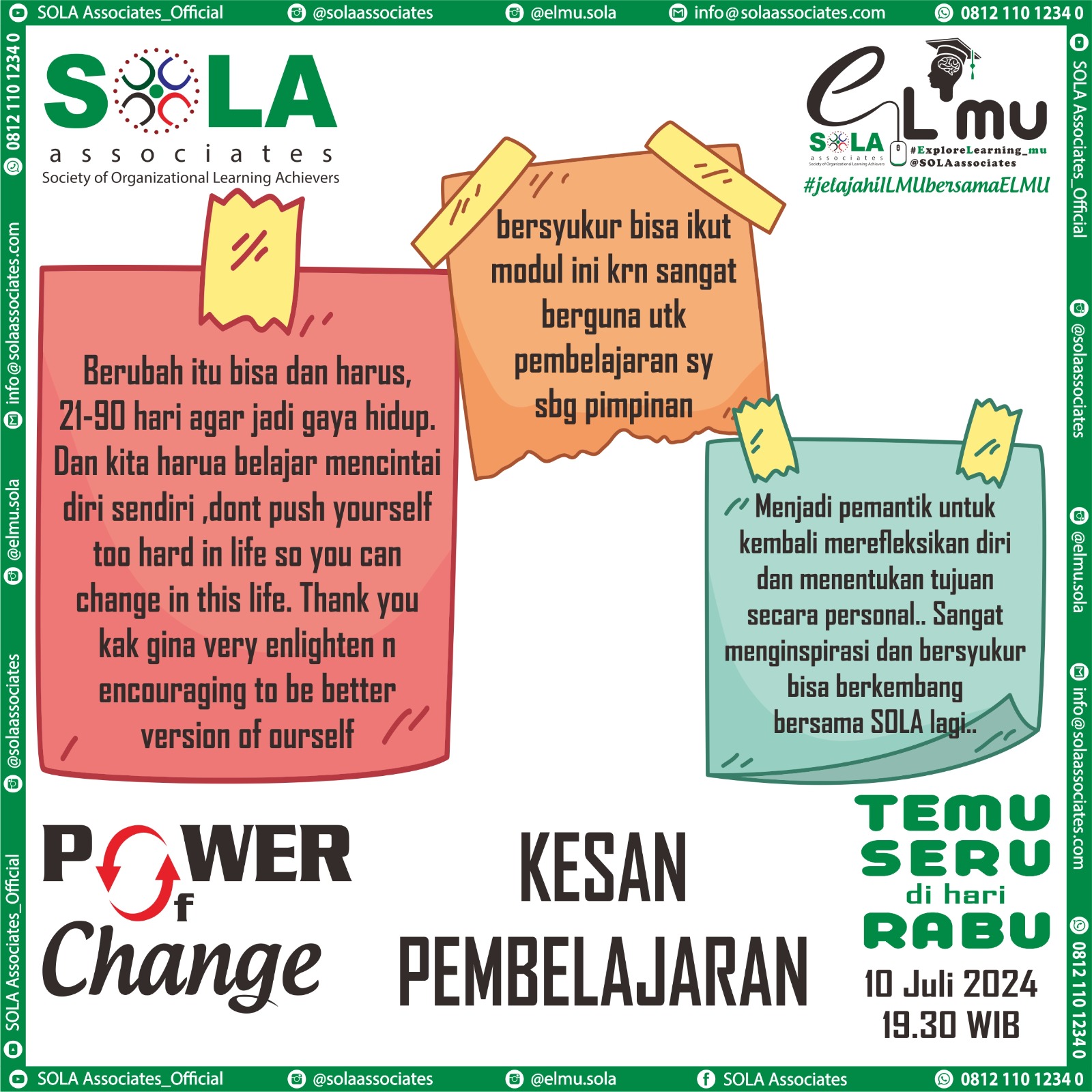 eLmu Juli 2024 The Power of Change # 01