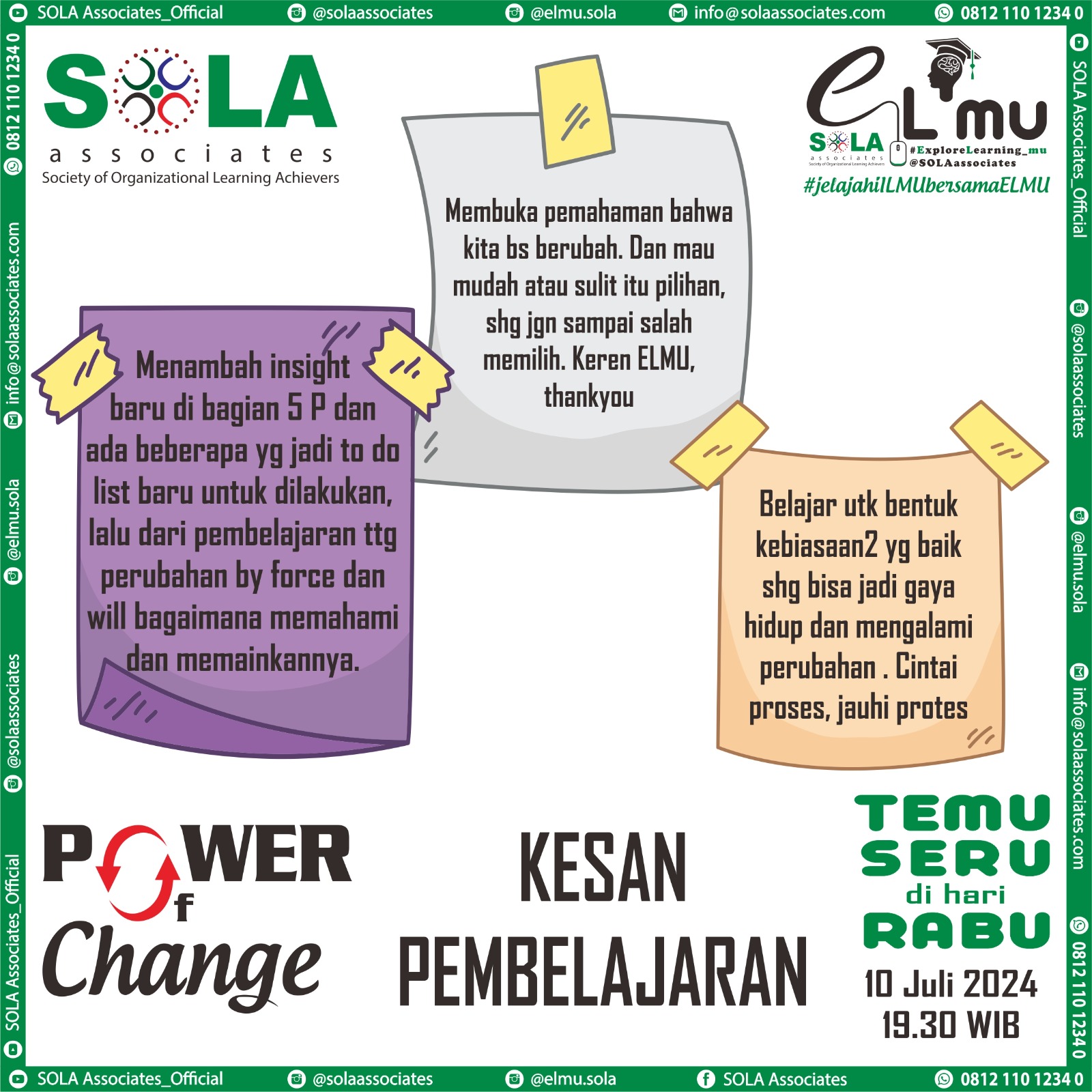 eLmu Juli 2024 The Power of Change # 03