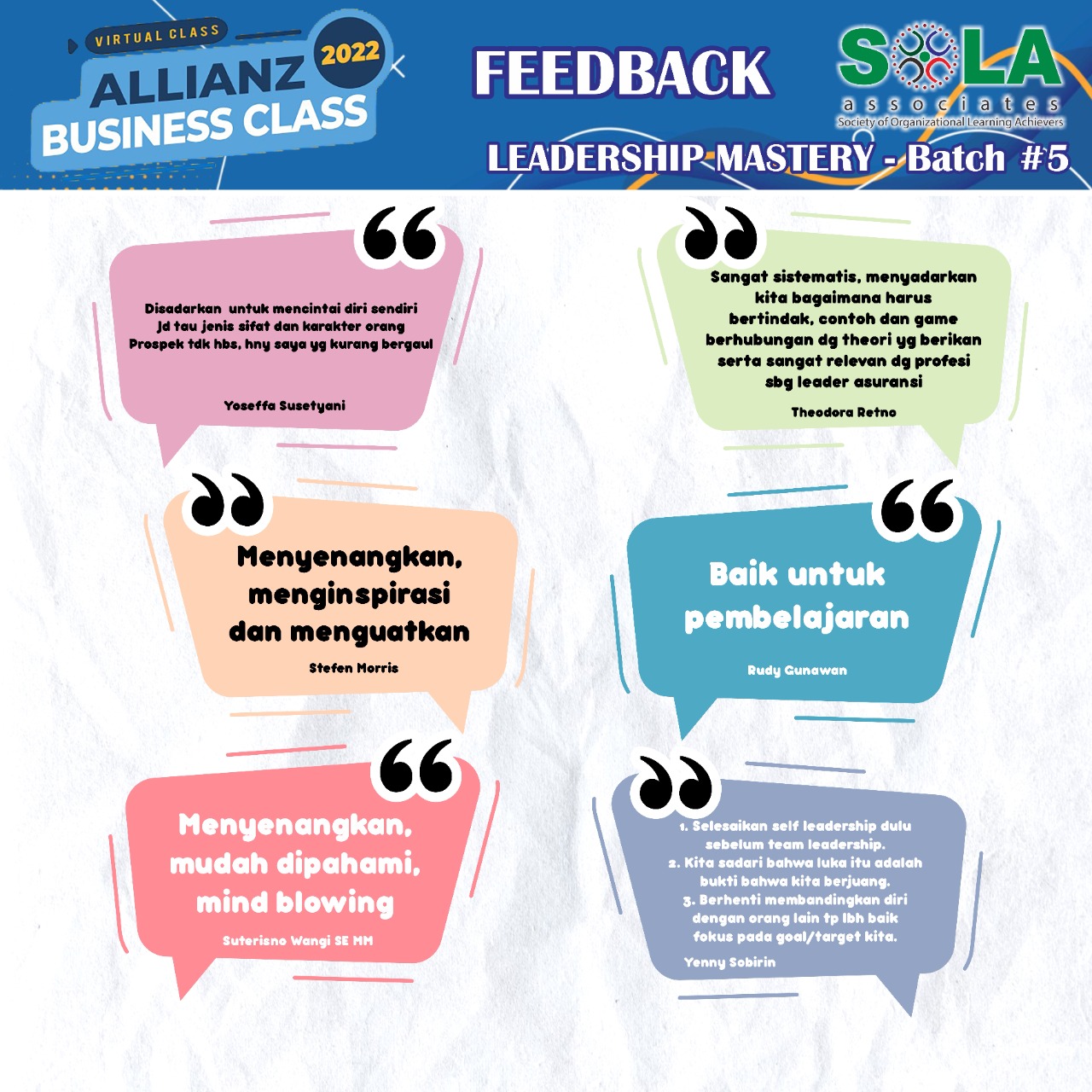 Leadership Mastery Batch 5, Allianz Business Class 2002 - 4