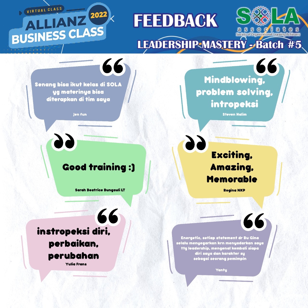 Leadership Mastery Batch 5, Allianz Business Class 2002 - 8