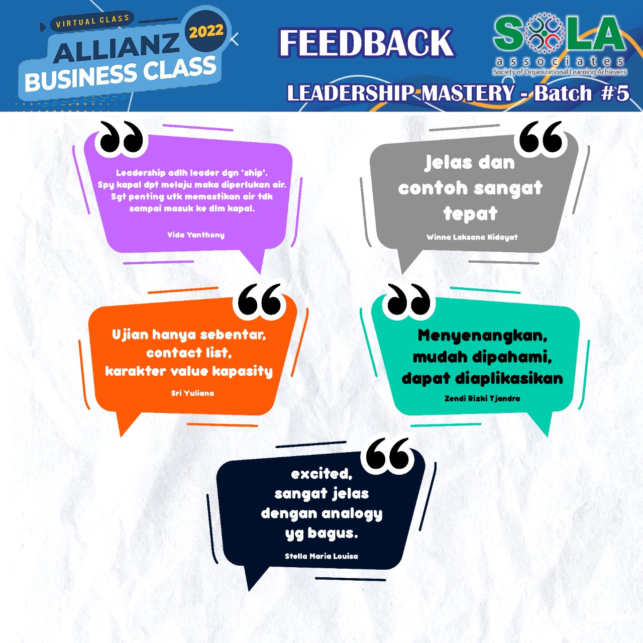 Leadership Mastery Batch 5, Allianz Business Class 2002 - 9